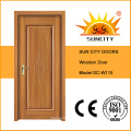Porta principal luxuosa de madeira contínua do projeto mais novo (SC-W115)